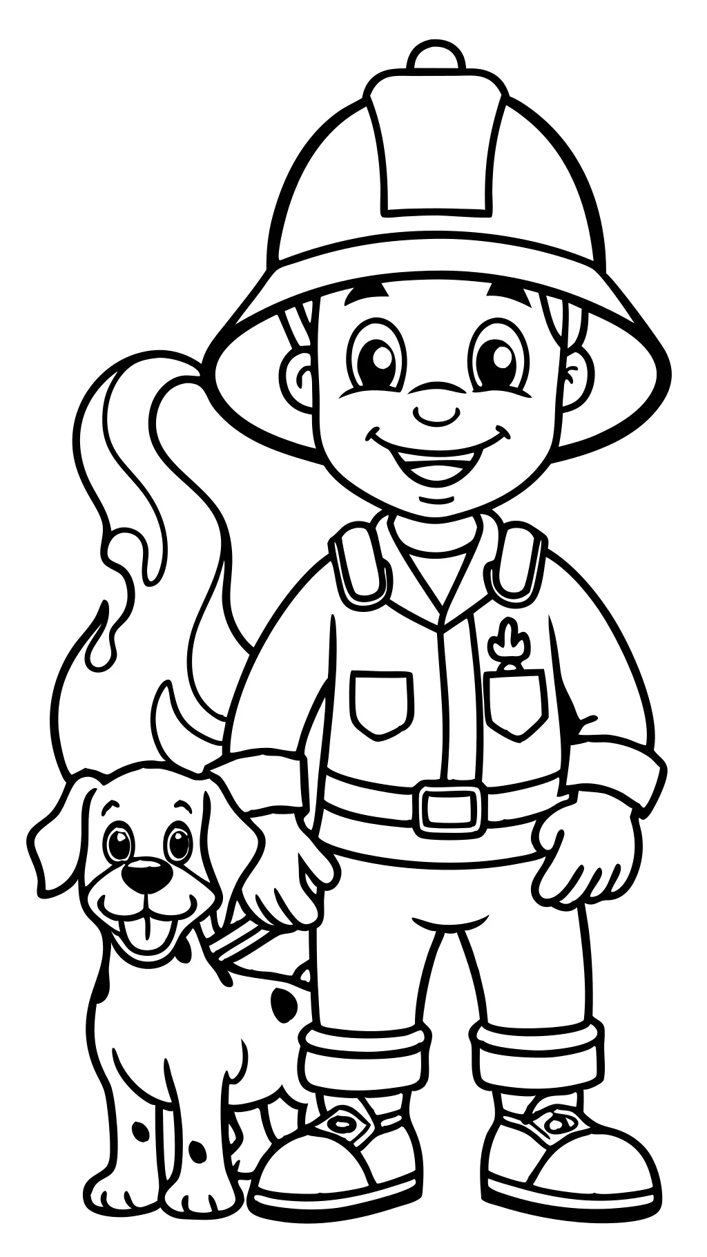 coloring pages fireman